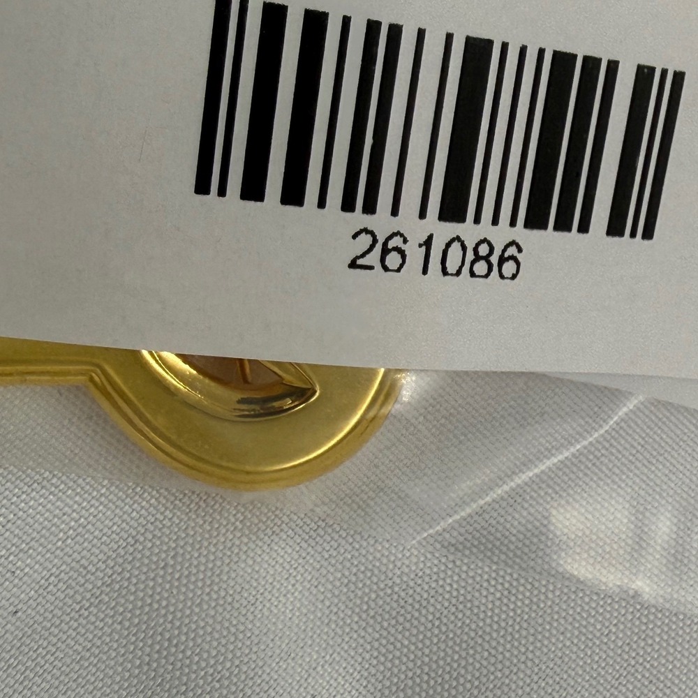 Gold Tone Cursive Letter R Initial Brooch Pin Polished Monogram Name Accessory - Picture 4 of 4